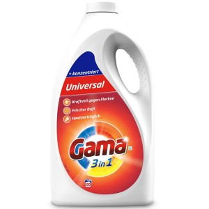 GAMA 3in1 GEL UNIVERSAL 100p/5l żel do prania