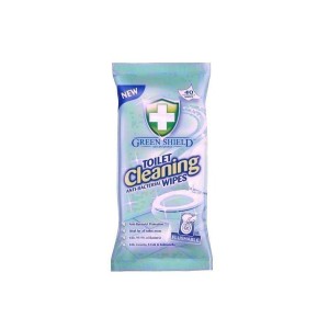 GREEN SHIELD TOILET CLEANING 40szt chusteczki do czyszczenia powierzchni