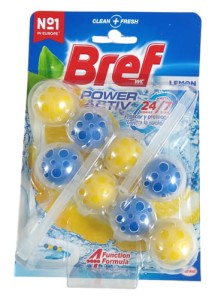 BREF WC POWER ACTIV LEMON 2x50g kulki do WC
