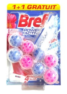 BREF WC POWER ACTIV FLEURS ROSES 2x50g